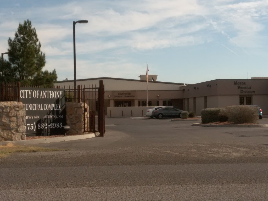 City of Anthony NM MVD Department | 820 NM-478 Suite B, Anthony, NM 88021, USA | Phone: (575) 882-6137