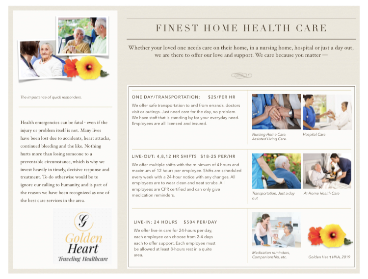 Golden Heart HHC | 1606 Nadine, Rochester Hills, MI 48307, USA | Phone: (248) 491-2649