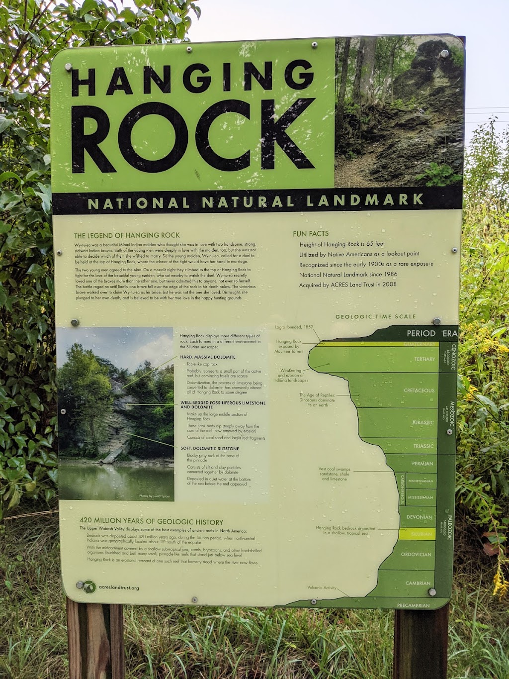 Hanging Rock National Natural Landmark - ACRES Land Trust | 4552 E Hanging Rock Rd, Lagro, IN 46941, USA | Phone: (260) 637-2273