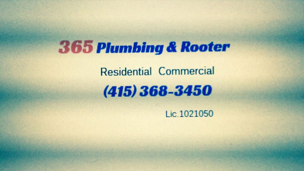 365 Plumbing & Rooter | 96 Woodland Ave, Daly City, CA 94015, USA | Phone: (415) 368-3450