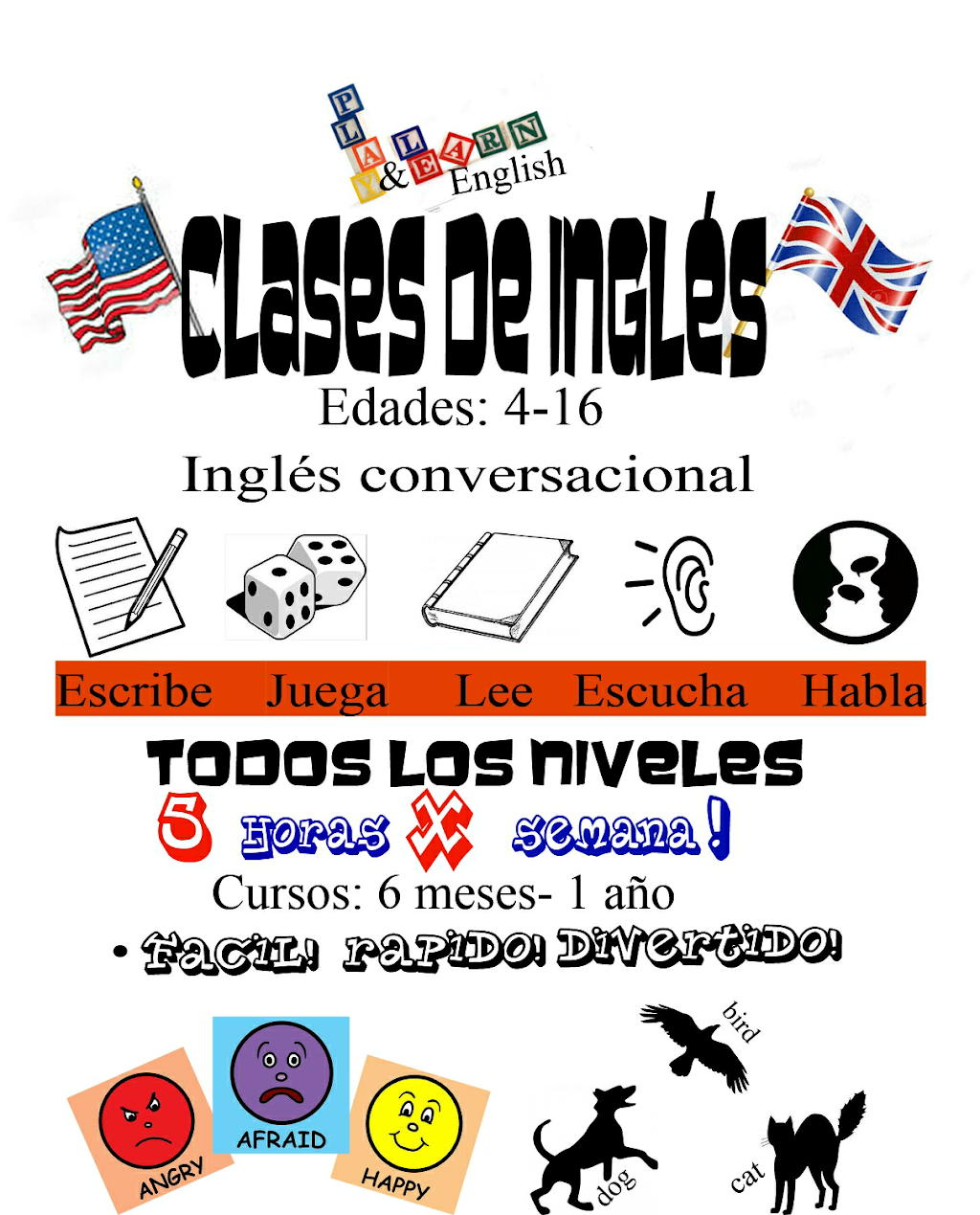 Play &Learn English | Volcán tatio #13, Los Volcanes, 22715 B.C., Mexico | Phone: 661 118 6032