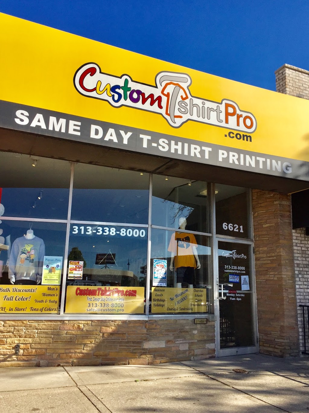 Custom T-Shirt Pro | 28430 Joy Rd, Livonia, MI 48150, USA | Phone: (734) 422-7000