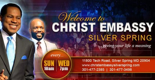 Christ Embassy Silver Spring | 11800 Tech Rd # 240, Silver Spring, MD 20904, USA | Phone: (240) 391-8176