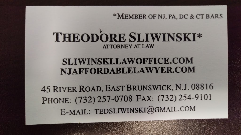 Sliwinski Theodore | 45 River Rd, East Brunswick, NJ 08816, USA | Phone: (732) 257-0708