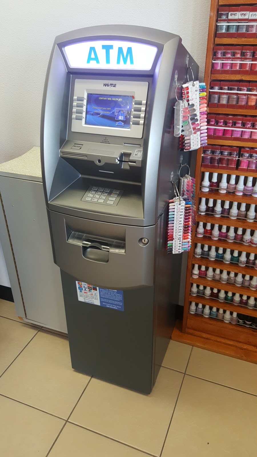 ATM Machine at Century Nails | 3881 Mission Avenue #C-5, Oceanside, CA 92058, USA | Phone: (888) 959-2269