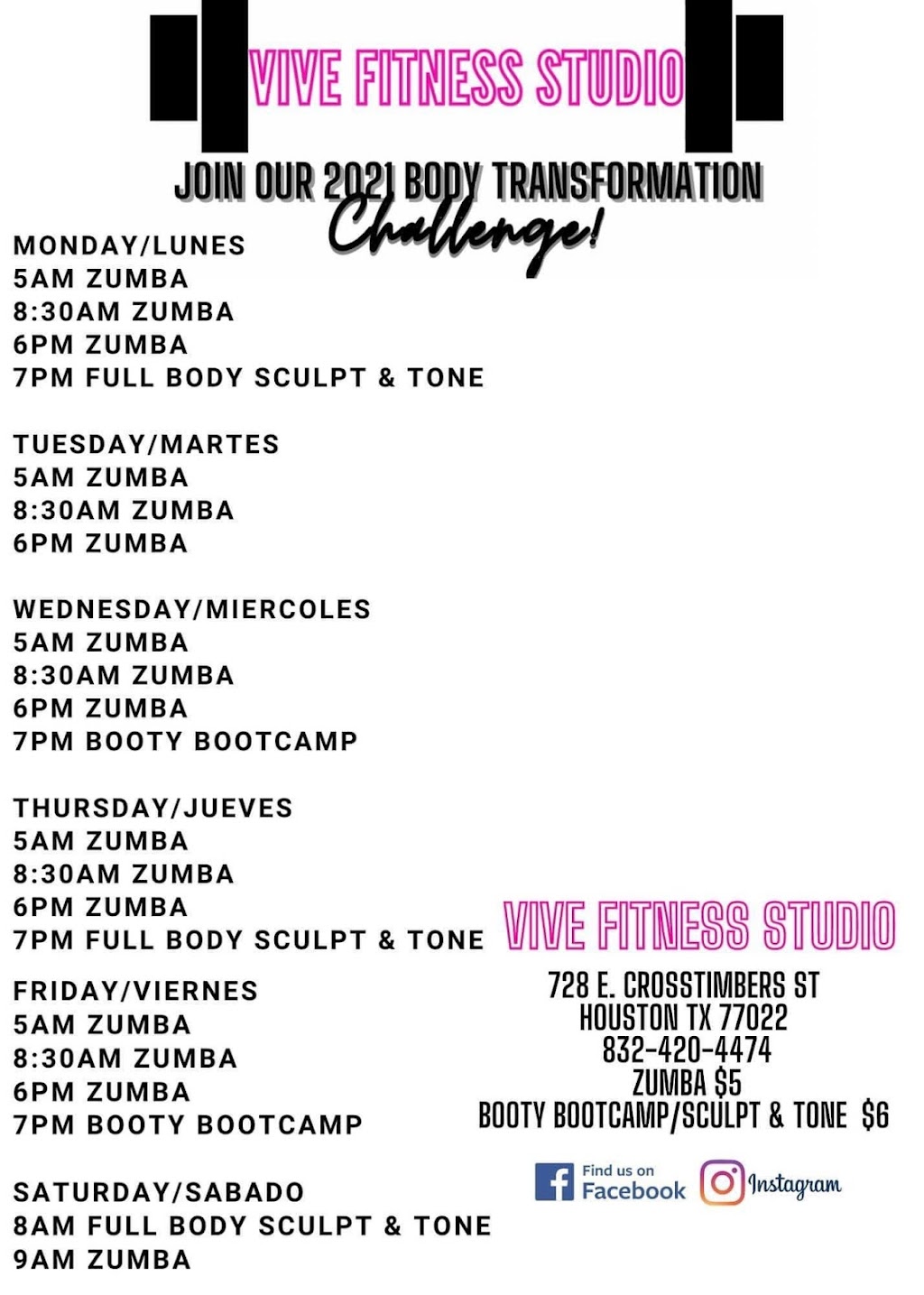 Zumba, Cardio, Weight Training, Gym, Zumba studio weightloss | 925 Tidwell Rd, Houston, TX 77022 | Phone: (832) 420-4474