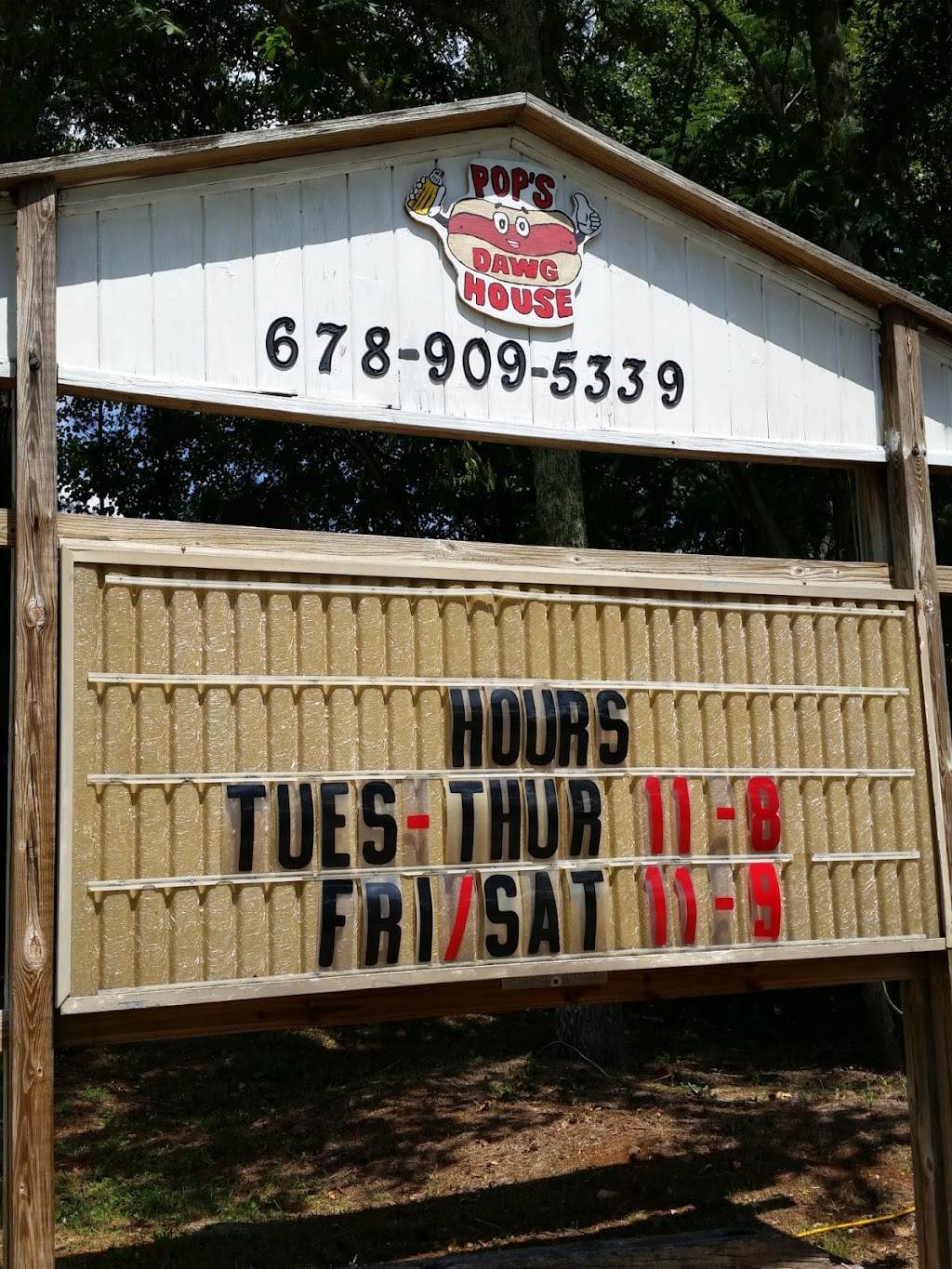 Pops Dawg House | 21 School Rd, Dallas, GA 30132, USA | Phone: (678) 909-5339