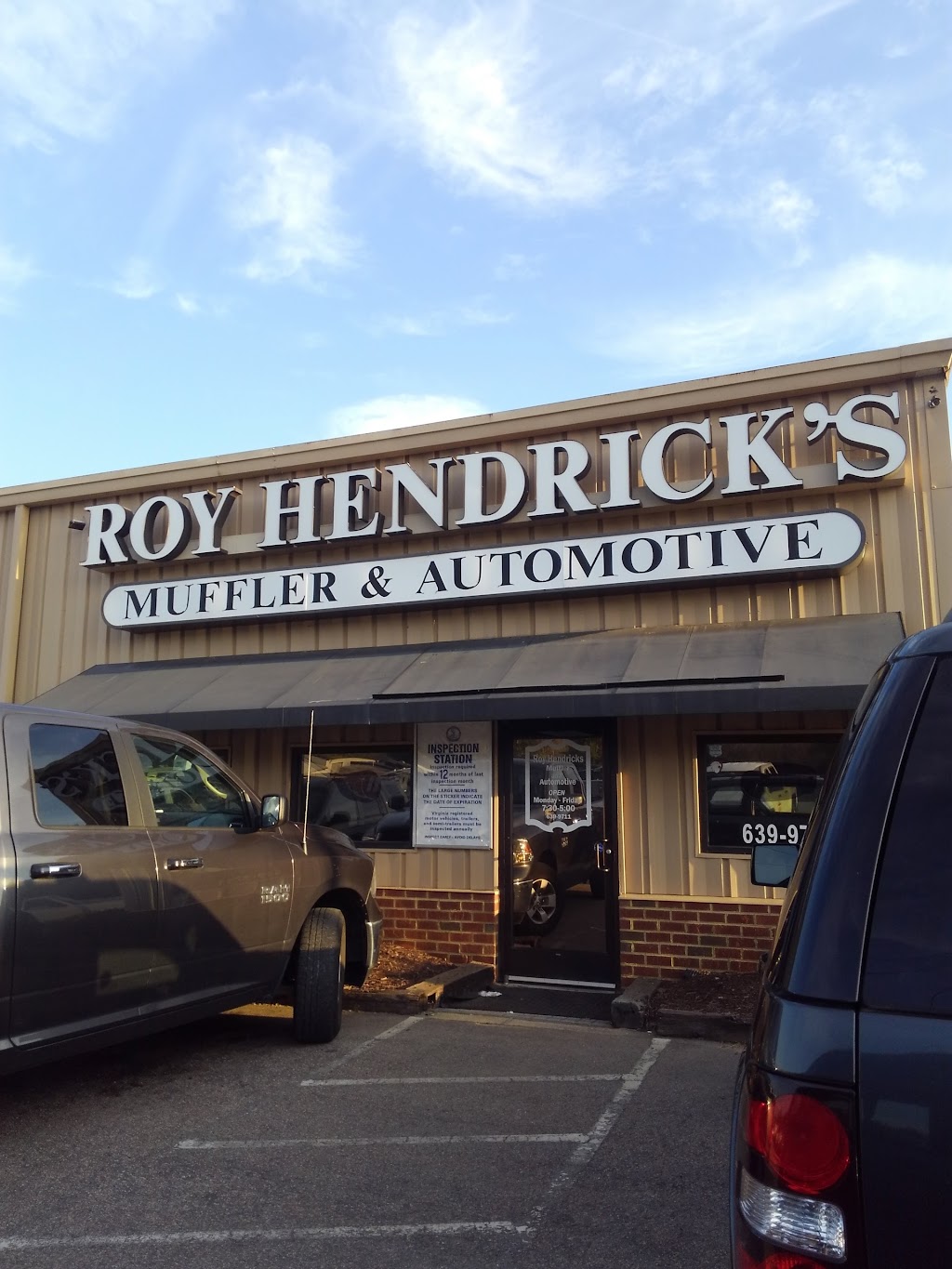Roy Hendricks Muffler-Automotive | 17000 Hull Street Rd, Moseley, VA 23120, USA | Phone: (804) 639-9711