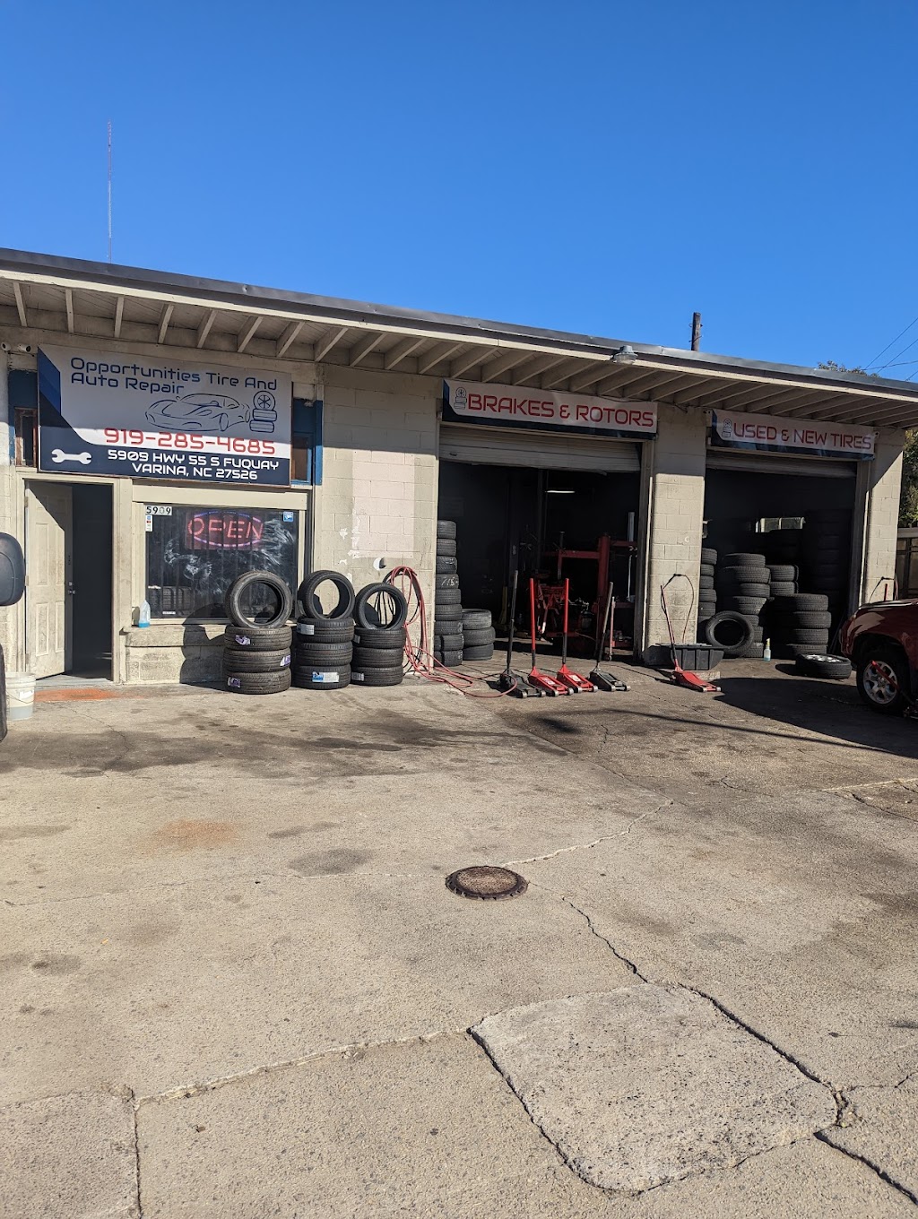 Opportunities Tire Shop and Auto Repair | 5905 NC-55, Fuquay-Varina, NC 27526, USA | Phone: (919) 285-4685