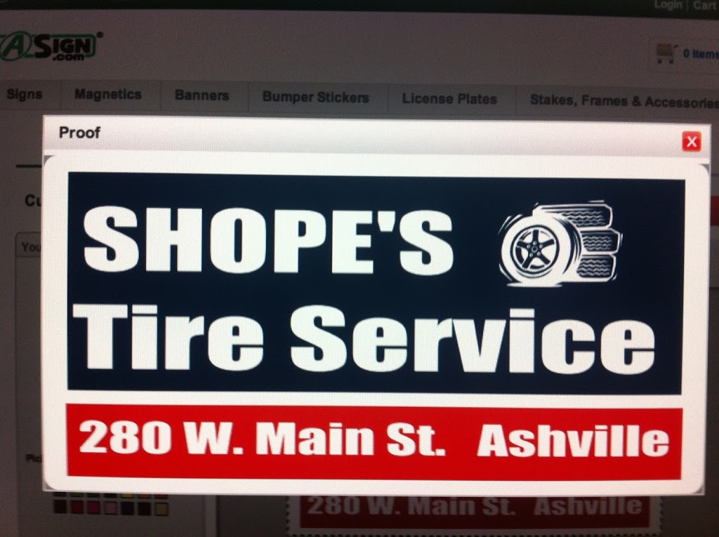 Shopes Tire Services II | 280 W Main St, Ashville, OH 43103 | Phone: (740) 983-8009