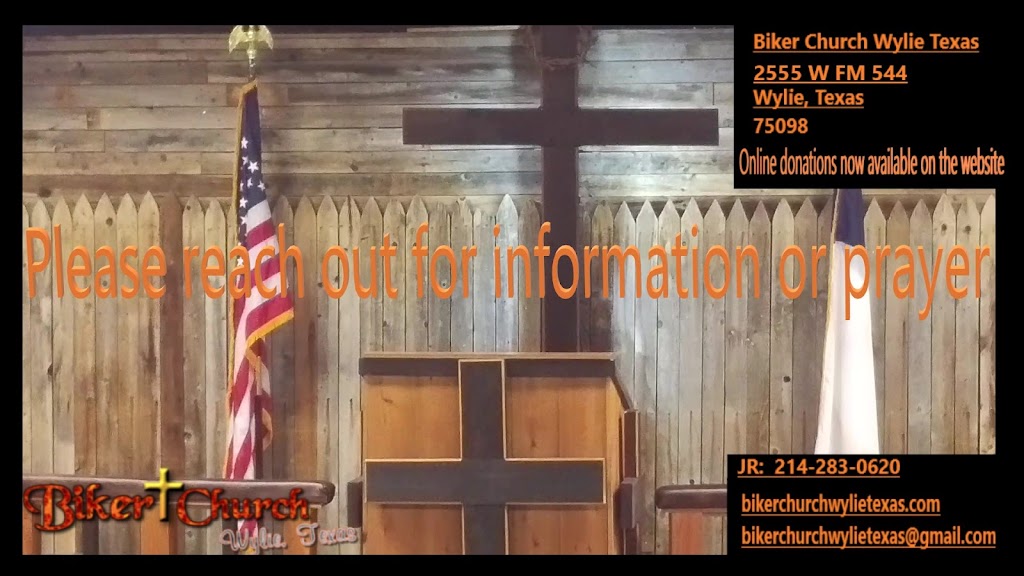 Biker Church Wylie Texas | 2555 E Farm To Market 544, Wylie, TX 75098, USA | Phone: (214) 283-0620