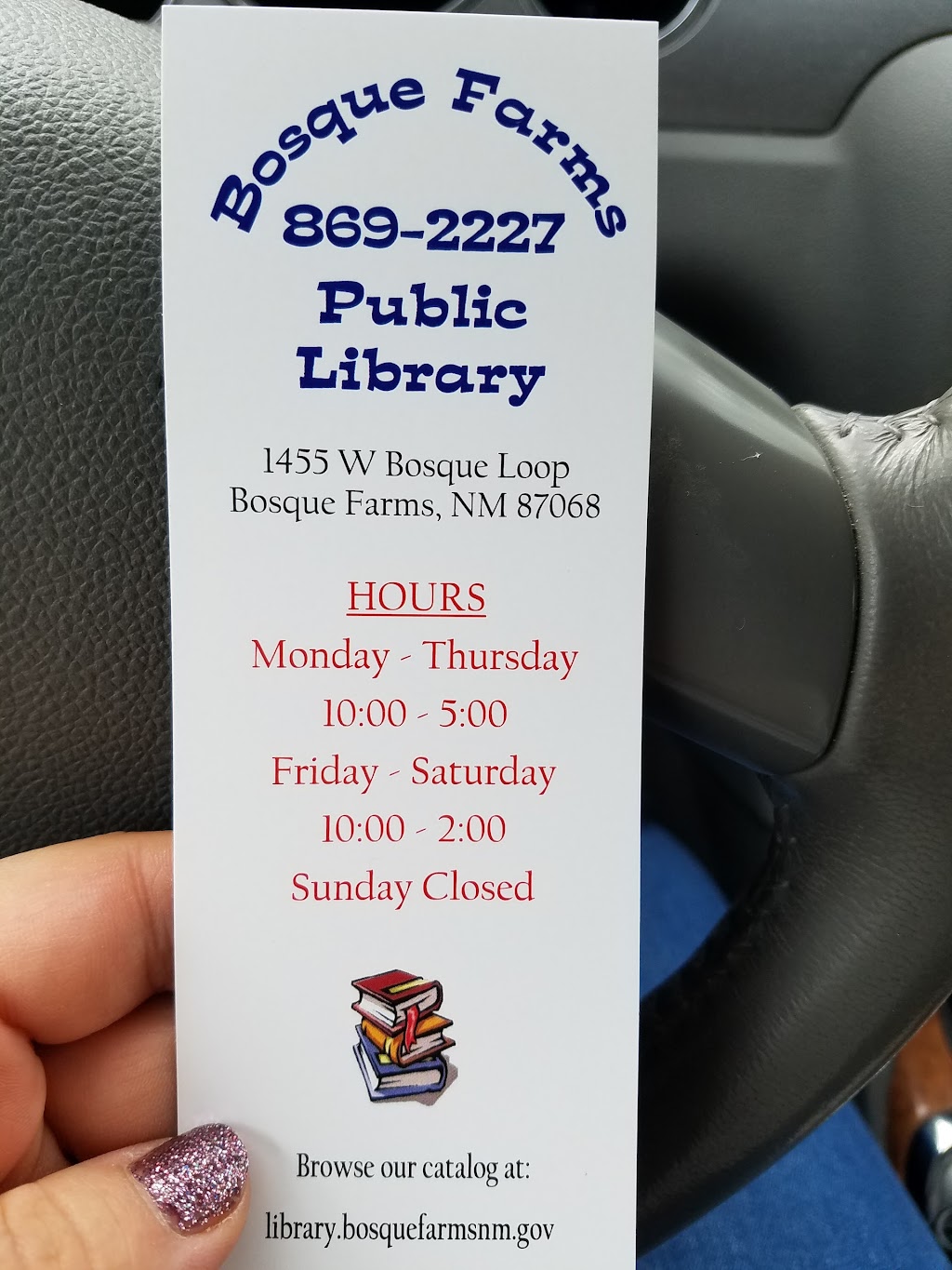 Bosque Farms Library | 1455 W Bosque Loop, Bosque Farms, NM 87068, USA | Phone: (505) 869-2227