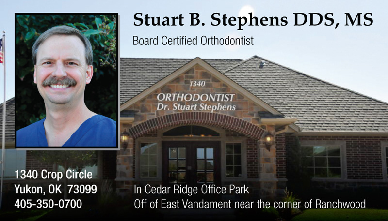 Stephens Stuart B DDS MS | 1340 Crop Creek, Yukon, OK 73099, USA | Phone: (405) 350-0700