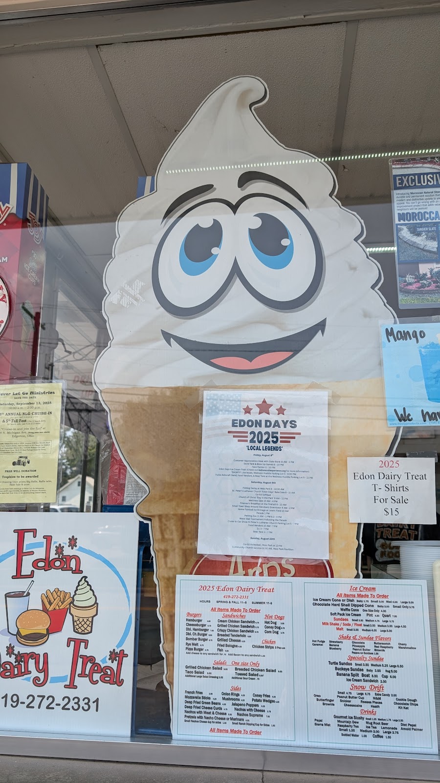 Edon Dairy Treat | 104 S Michigan St, Edon, OH 43518, USA | Phone: (419) 272-2331