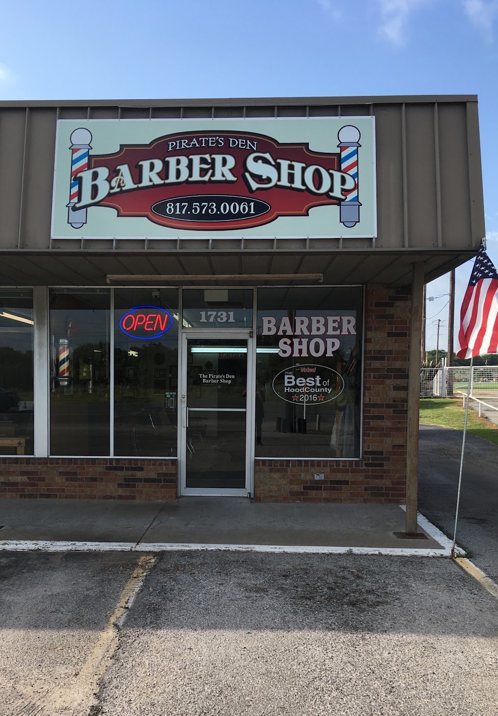 Pirates Den Barber Shop | 1731 E US Hwy 377, Granbury, TX 76049, USA | Phone: (817) 573-0061