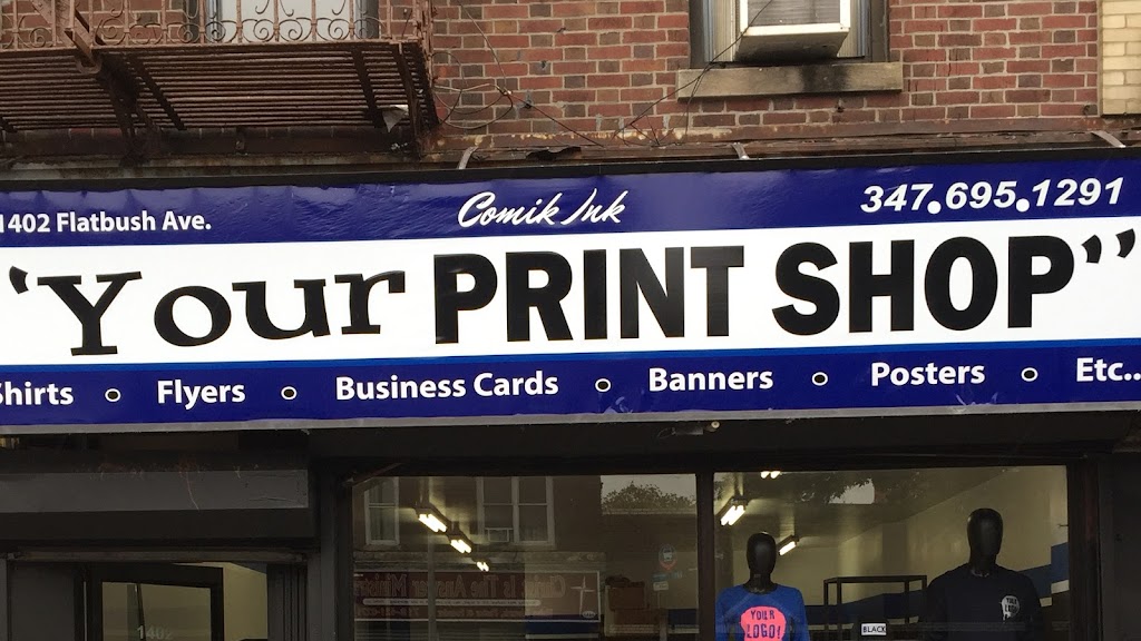 Comik Ink ( Your print shop) | 1402 Flatbush Ave, Brooklyn, NY 11210, USA | Phone: (347) 695-1291