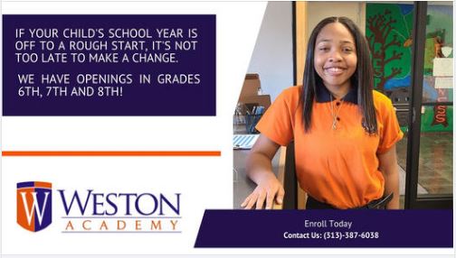 Weston Academy | 22930 Chippewa St, Detroit, MI 48219, USA | Phone: (313) 387-6038