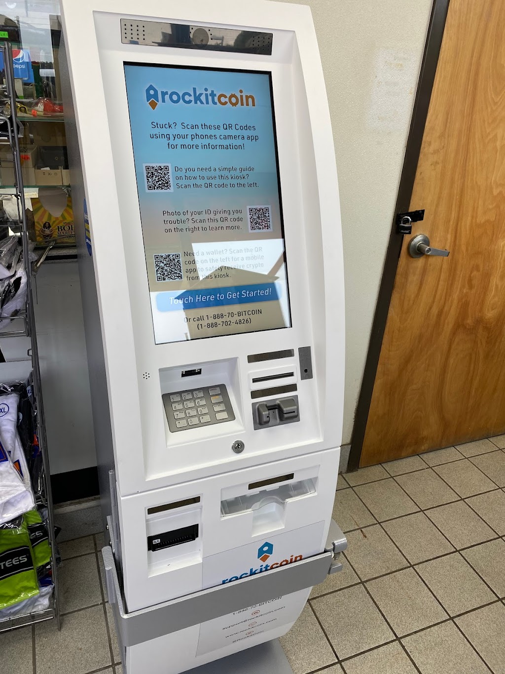 RockItCoin Bitcoin ATM | 807 W Haggard Ave, Elon, NC 27244, USA | Phone: (888) 702-4826