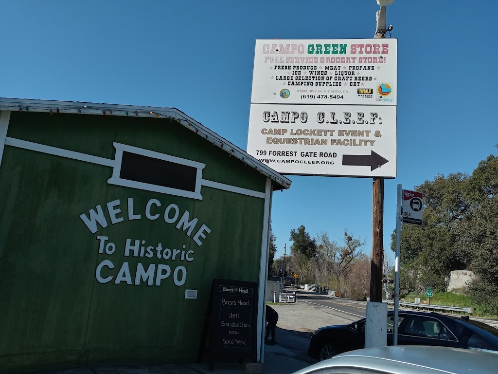 Campo Green Store and Deli | 31080 CA-94, Campo, CA 91906, USA | Phone: (619) 478-5494