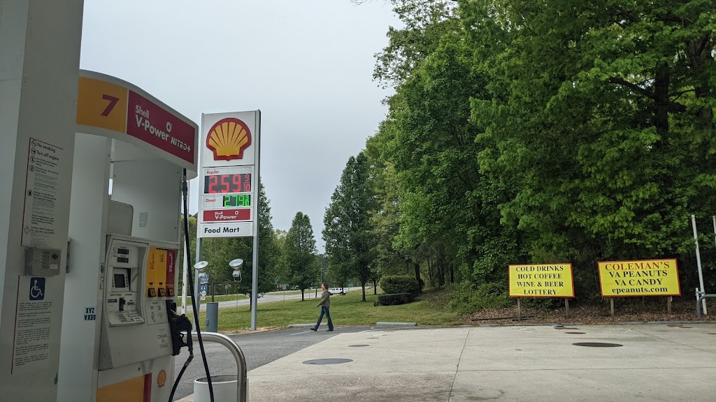 Shell | Interstate 95, S Crater Rd, Carson, VA 23830, USA | Phone: (434) 246-9278