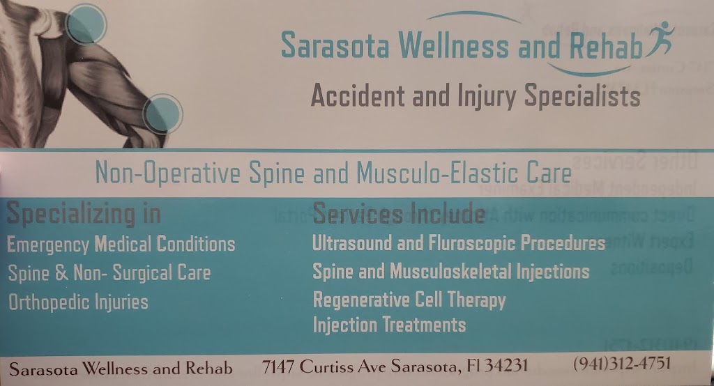 Sarasota Wellness and Rehab | 7147 Curtiss Ave, Sarasota, FL 34231 | Phone: (941) 312-4751