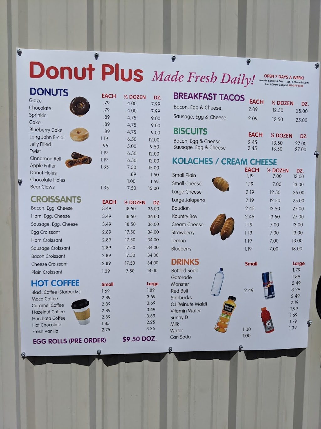 Donut Plus | 317 E Vaughan St, Bertram, TX 78605, USA | Phone: (512) 355-8238