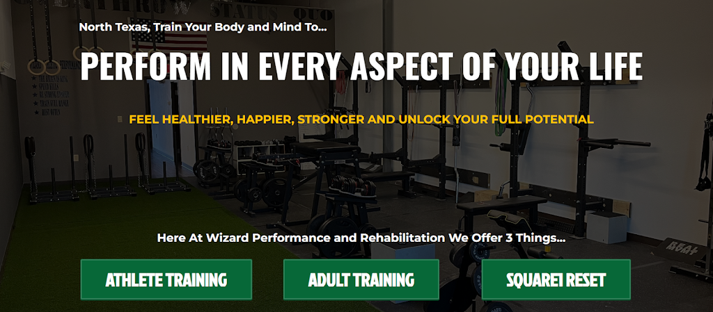 Wizard Performance and Rehabilitation | Celina Town Center, Celina, TX 75009, USA | Phone: (402) 310-5926