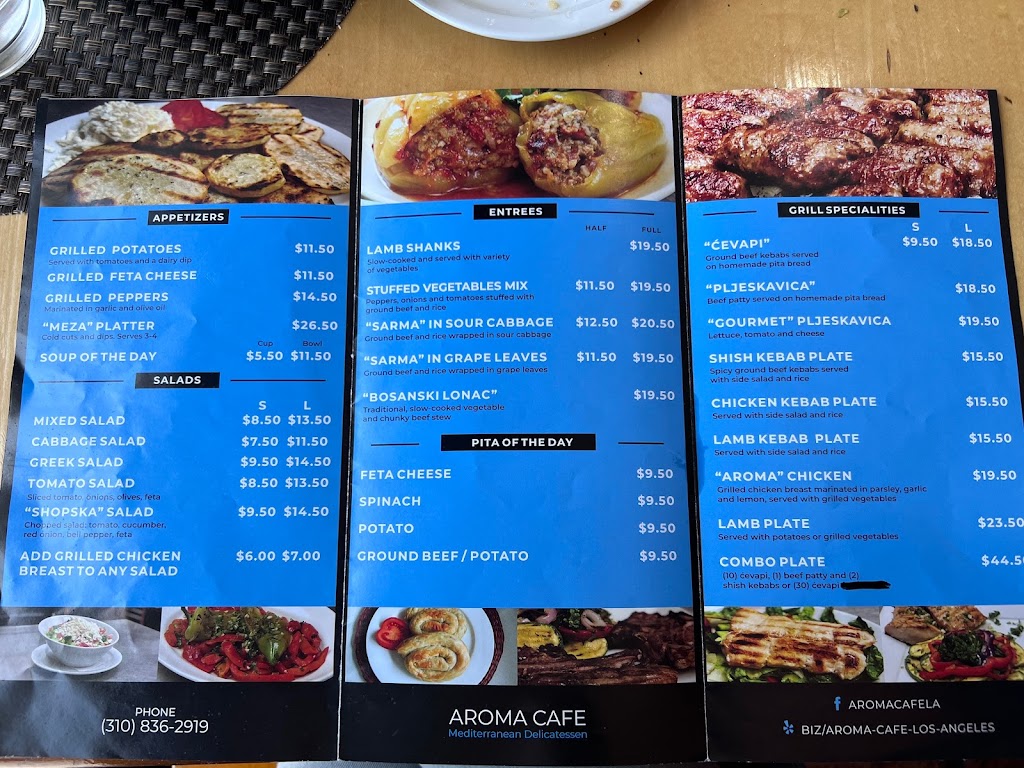 Aroma Cafe | 2530 Overland Ave, Los Angeles, CA 90064, USA | Phone: (310) 836-2919