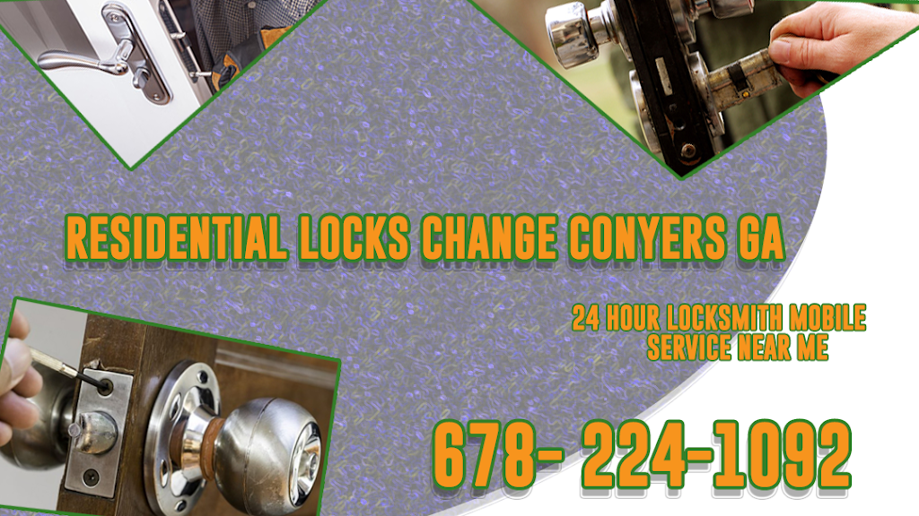 Residential Locks Change Conyers GA | 1525 Old Covington Rd NE, Conyers, GA 30013, USA | Phone: (678) 224-1092