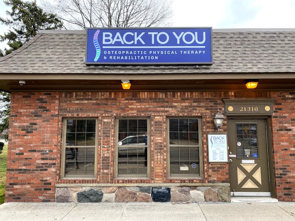 Back to You Osteopractic Physical Therapy & Rehabilitation | 21316 Mack Ave, Grosse Pointe Woods, MI 48236, USA | Phone: (248) 733-4325