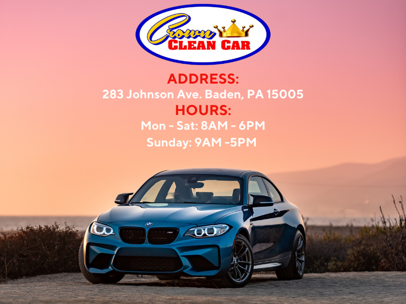 Crown Car Wash | 283 Johnson Ave, Baden, PA 15005, USA | Phone: (724) 869-0420