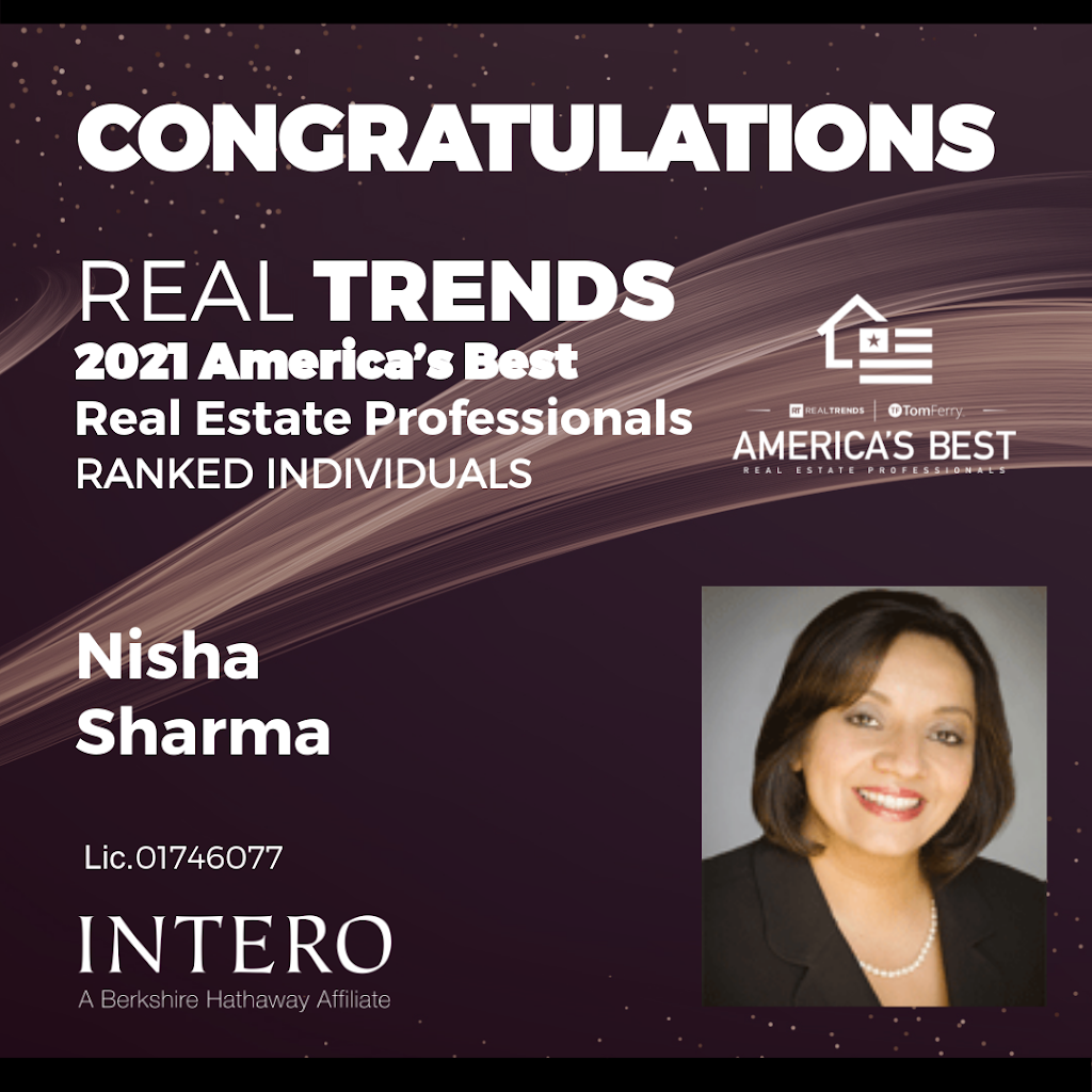 Nisha Sharma - Los Altos Real Estate DRE#01746077 | 160 Main St, Los Altos, CA 94022, USA | Phone: (650) 492-9263