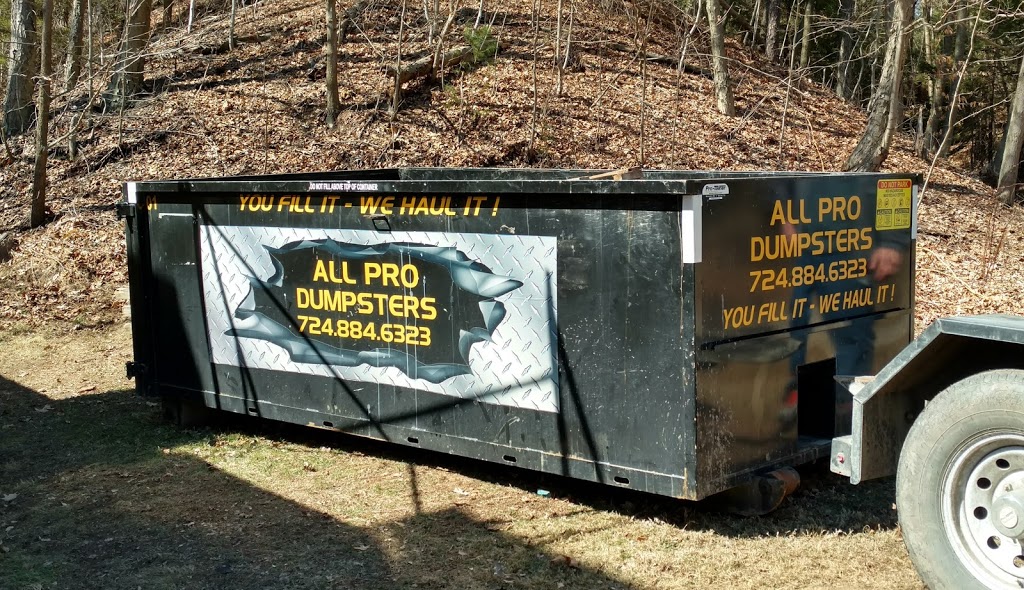 All Pro Dumpsters | 1308 Grant St, Bulger, PA 15019, USA | Phone: (724) 884-6323