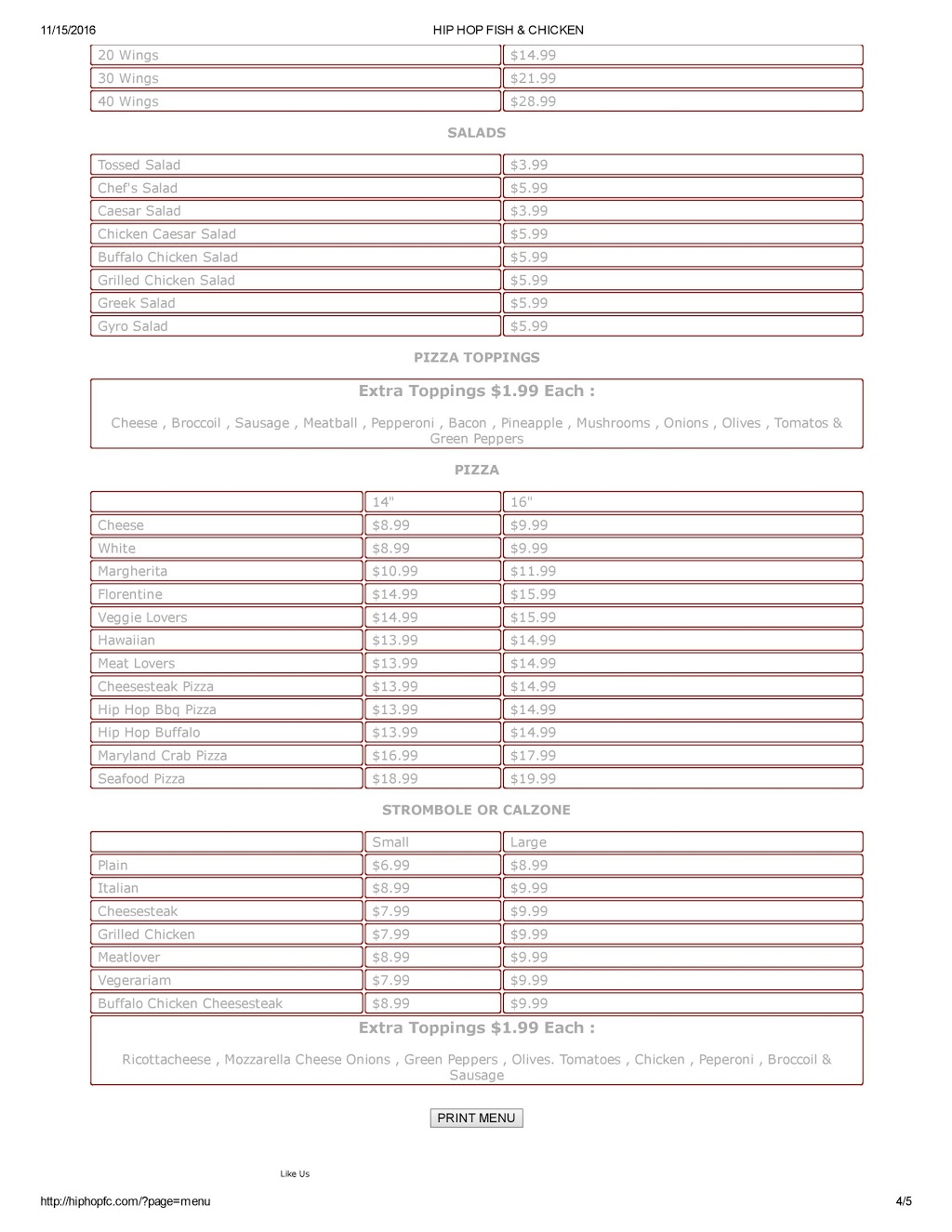 Hip Hop Fish and Chicken | 2301 Benning Rd NE, Washington, DC 20002, USA | Phone: (202) 399-6565