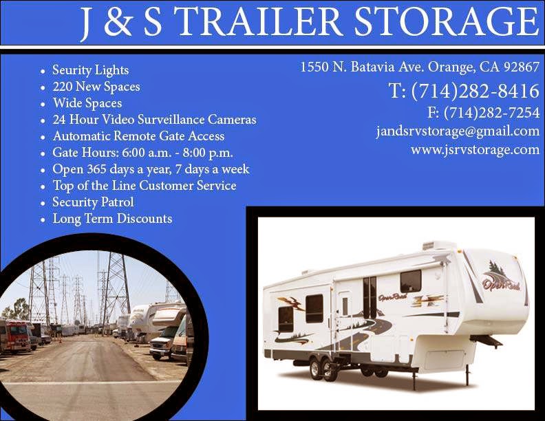 J & S RV Storage | 1550 N Batavia St, Orange, CA 92867, USA | Phone: (714) 282-8416