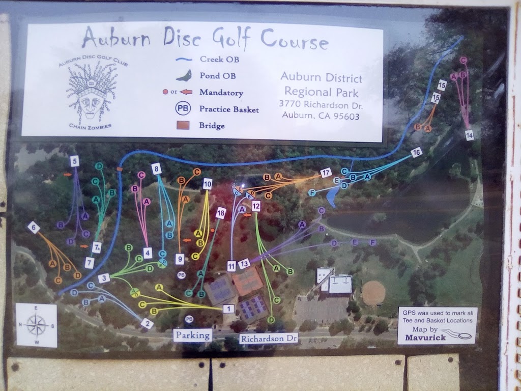 Regional Park Auburn Disc Golf | 3770 Richardson Dr, Auburn, CA 95602, USA | Phone: (530) 885-8461