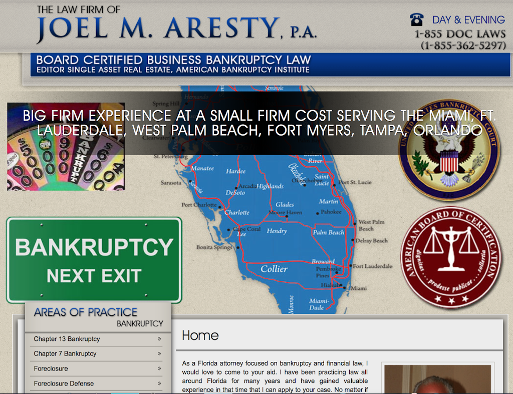 Bankruptcy Lawyer Aresty | 309 1st Ave S, Tierra Verde, FL 33715, USA | Phone: (305) 904-1903