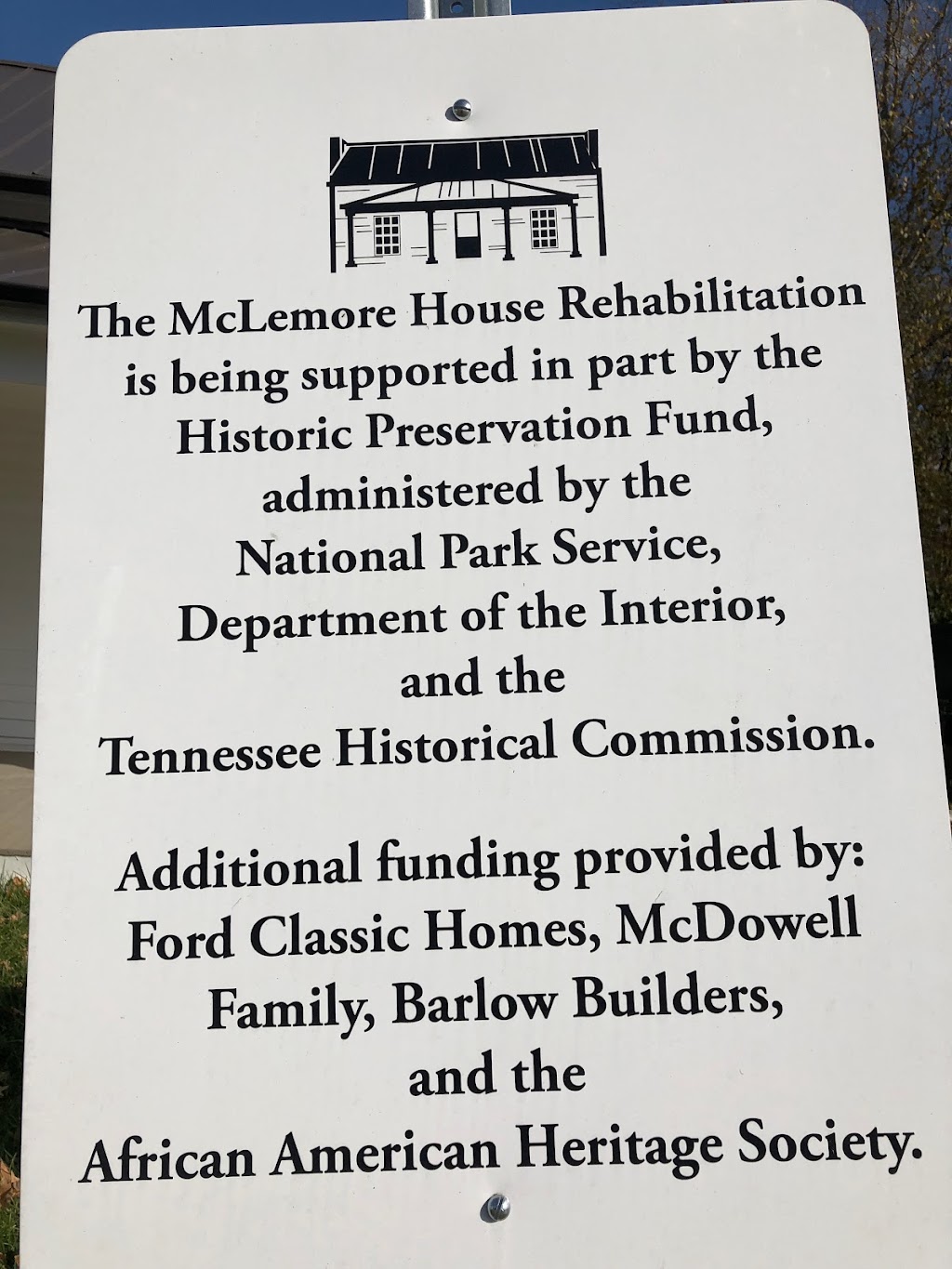 McLemore House | 446 11th Ave N, Franklin, TN 37064, USA | Phone: (615) 224-3140