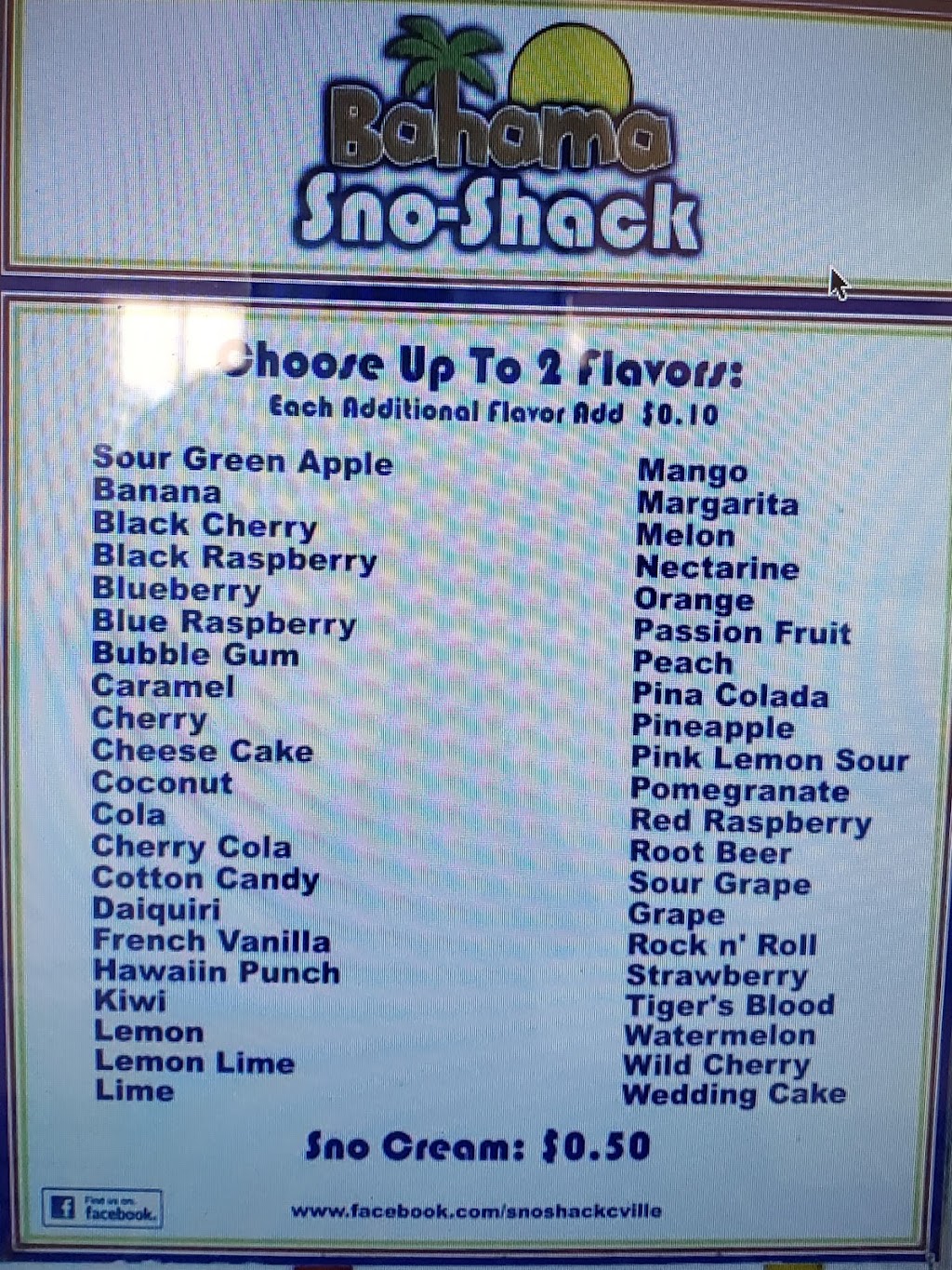 Bahama Sno-Shack | 3161 Virginia Ave, Collinsville, VA 24078, USA | Phone: (276) 252-1348