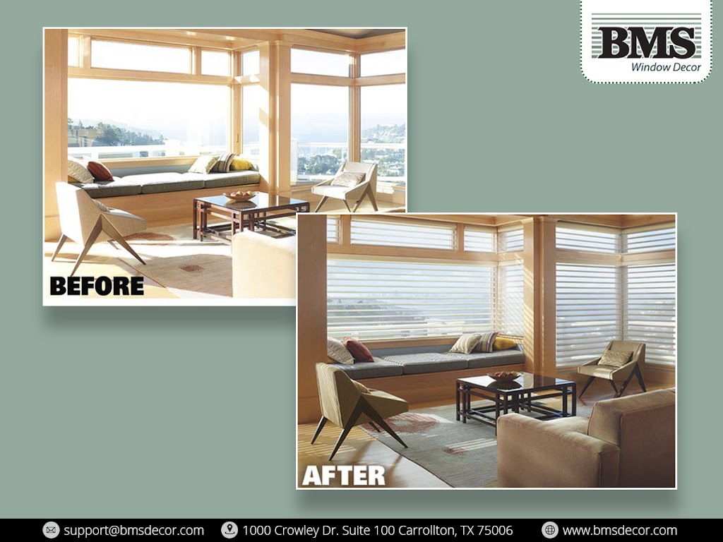 BMS Window Decor | 1000 Crowley Dr Suite 200, Carrollton, TX 75006, USA | Phone: (972) 820-0012