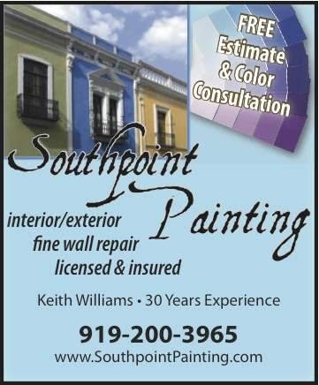 Southpoint Painting | 3011 Amherst Ave, Burlington, NC 27215, USA | Phone: (919) 200-3965