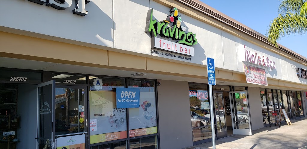 Kravings fruit bar | 9740 mission gorge #D, Santee, CA 92071, USA | Phone: (619) 749-0116