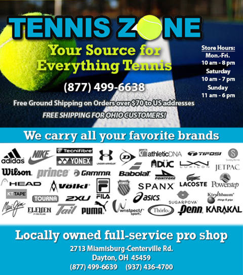 The Tennis Zone | 2713 Miamisburg Centerville Rd, Dayton, OH 45459, USA | Phone: (937) 436-4700