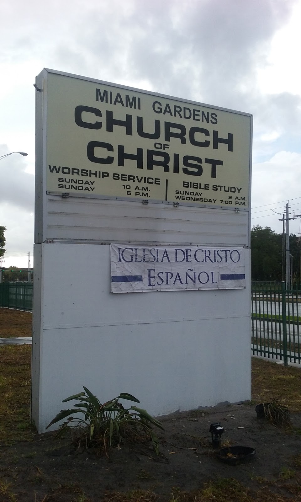 church of Christ Miami Gardens | 2270 NW 184th St, Miami Gardens, FL 33056, USA | Phone: (305) 625-0688