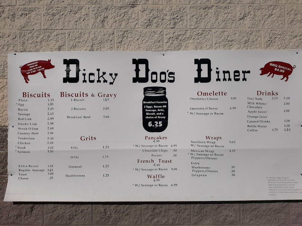 Dicky Doos Diner | 2700 Lawrenceville Hwy, Lawrenceville, GA 30044, USA | Phone: (770) 638-4778