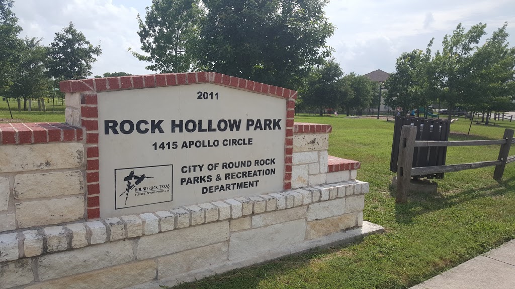 Rock Hollow Park | 1415 Apollo Cir, Round Rock, TX 78664 | Phone: (512) 218-5540