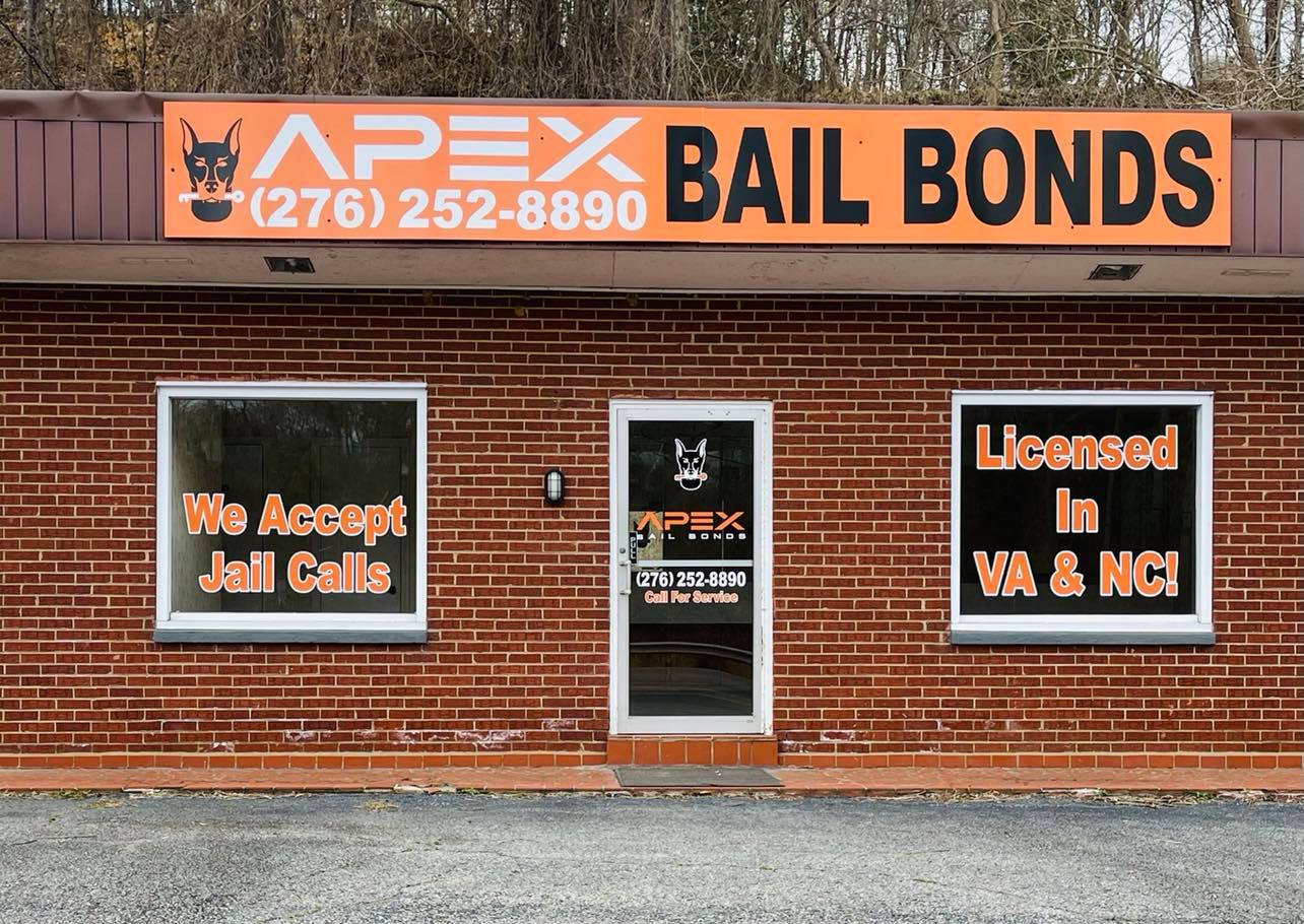 Apex Bail Bonds of Martinsville, VA | 1033 Liberty St, Martinsville, VA 24112, United States | Phone: (276) 252-8890