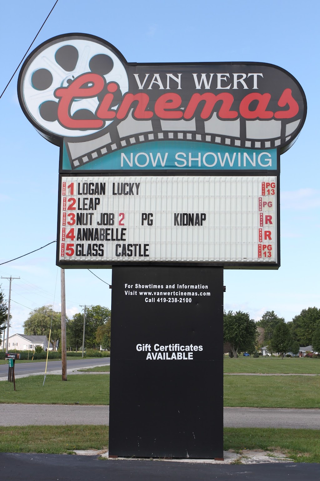 Van Wert Cinemas | 10709 Lincoln Hwy, Van Wert, OH 45891, USA | Phone: (419) 238-2100