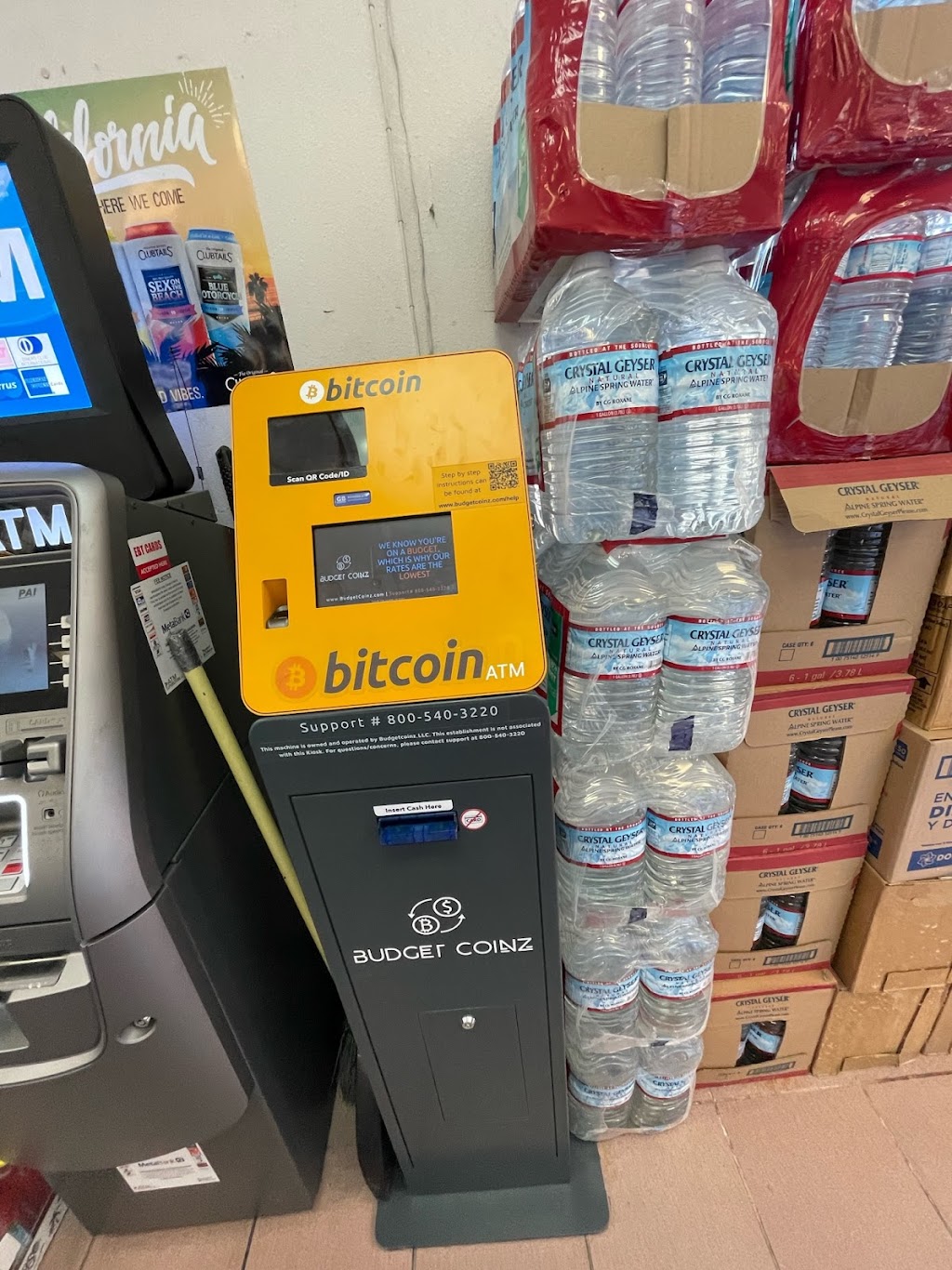 BudgetCoinz Bitcoin ATM | 7454 Stockton Blvd, Sacramento, CA 95823, USA | Phone: (800) 540-3220