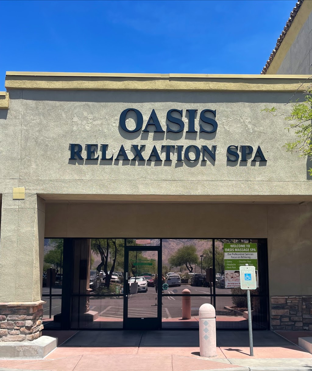 Oasis Massage Spa | 12152 N Rancho Vistoso Blvd #120, Oro Valley, AZ 85755, USA | Phone: (520) 219-6868